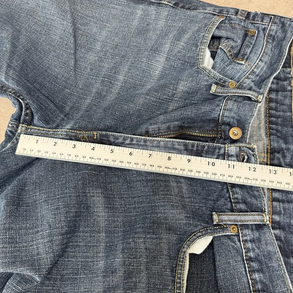 Levis 569 Jeans Mens Size 38 Blue Medium Wash Relaxed Straight Zip Fly Denim